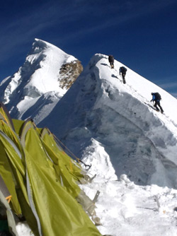 climbing on Lhotse face