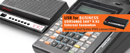 USR for Business: USR5686G 56K* V.92 External Faxmodem