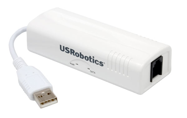USRobotics 56K Modems: USR5637 USB Controller Dial-up External Faxmodem Voice‡ - media