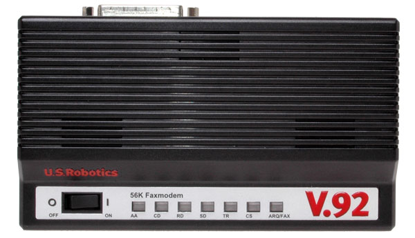 56K* V.92 Serial Controller Dial-up External Faxmodem Top