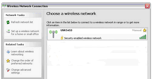 Windows XP wireless client
