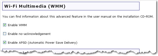 WMM (Wi-Fi Multimedia)