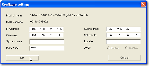 Util Config Setting Set