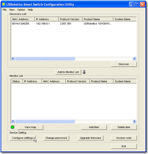 Util Select Config Setting