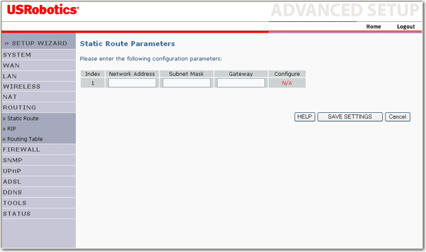 Ajouter une route statique