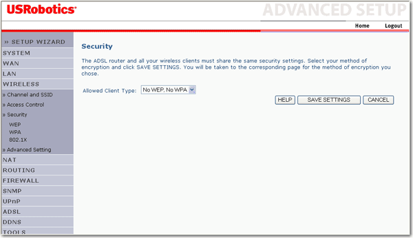 Sicurezza wireless