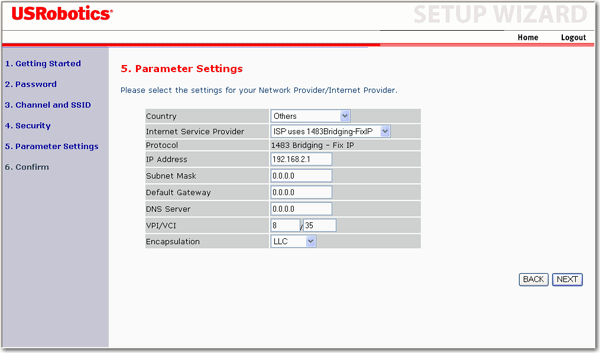IP fisso di bridging
