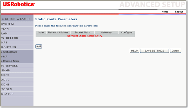 Static Route Parameters (Parametry trasy statycznej)