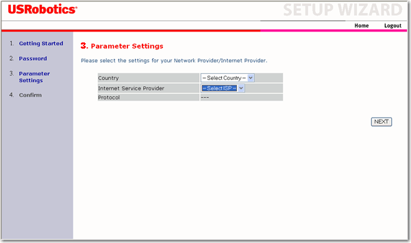 Parameter Settings (Ustawienia parametrw)