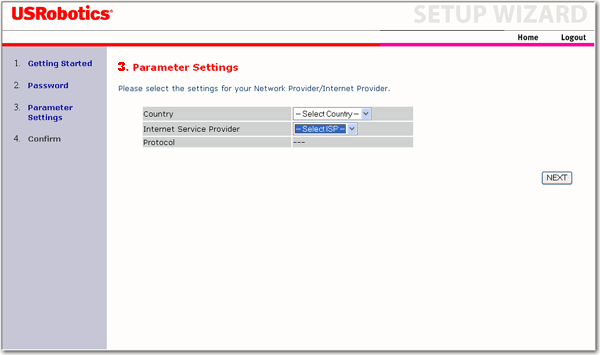 Parameter Settings ( )