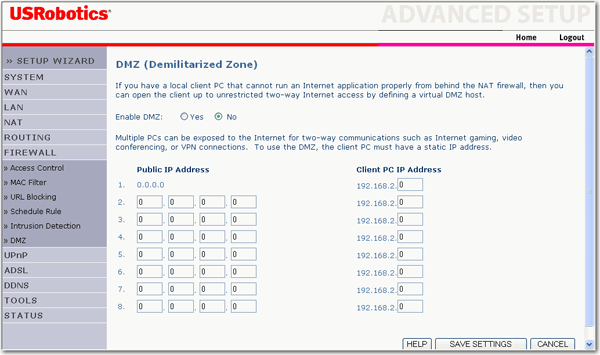 Firewall DMZ