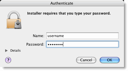 Prompt for authentication